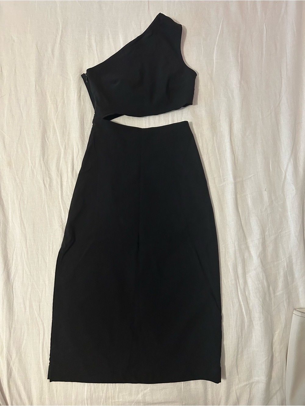Paloma Wool Dell’arte Dress Black One-Shoulder Cutout Sz 34 (XS) - Picture 2 of 9
